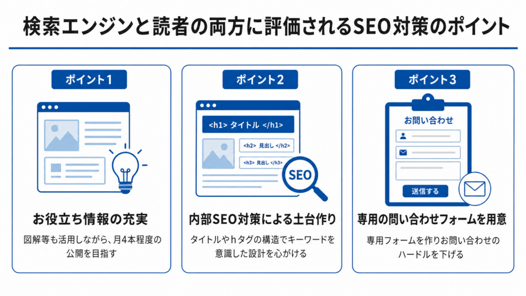 検索エンジンと読者の両方に評価されるSEO対策のポイント